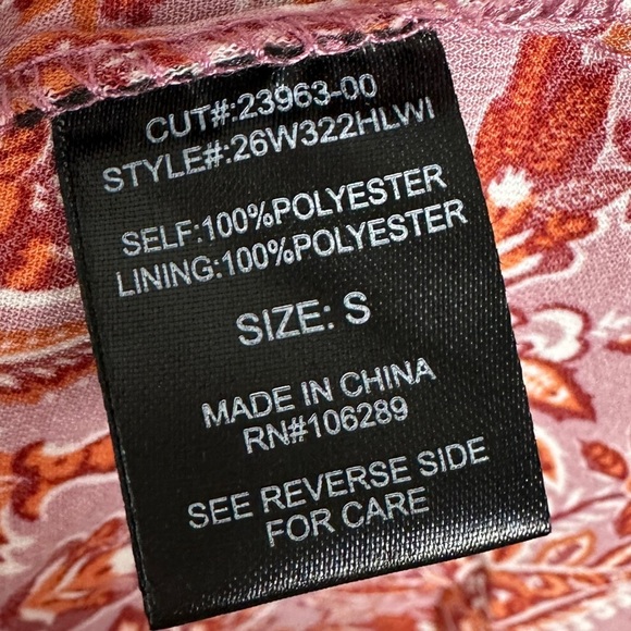 Nordstrom Smocked Puff Sleeve Mini Dress Red Pink Size Small Sweetheart Boho S - Picture 7 of 10